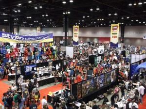 This picture was taken on Friday when crowds were not at maximum. By looking in the upper right corner, though, you can see how masses would have problems getting around at C2E2.