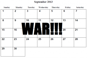 The September War is coming!